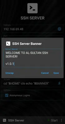 SSH Server android App screenshot 0