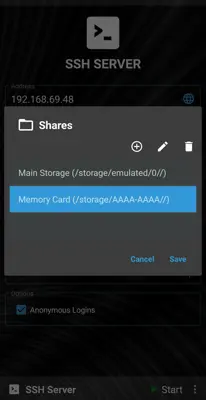 SSH Server android App screenshot 2